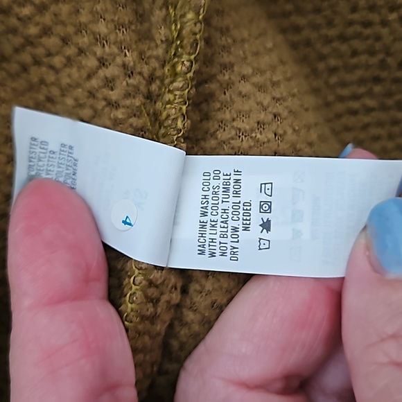 Aerie,NWT,Sherpa Fleece 1/4 Zip Pullover Teddy Sweater Long Sleeve Brown Size XS - Picture 8 of 12